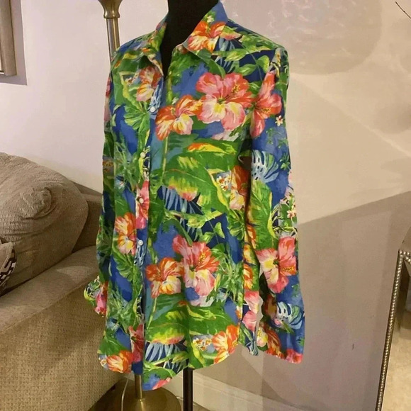 Ralph Lauren black label blouse size Medium - Picture 3 of 7